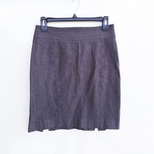 Banana Republic Gray Herringbone Skirt Size 2 Pet
